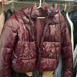 Vinyl Puffer Jacket